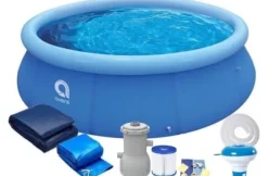 Viking Choice Avenli 244cm Rund Uppblåsbar Poolset med Pump & Filtersystem - Perfekt för Trädgårdsentusiaster