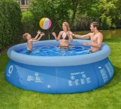 Viking Choice Avenli 244cm Rund Uppblåsbar Poolset med Pump & Filtersystem - Perfekt för Trädgårdsentusiaster