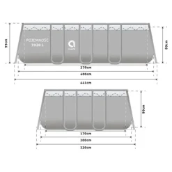 New Avenli Frame Pool 400X200X99 Cm Med Sandfilterpump - Komplett Set Pooler