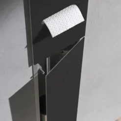 Badrumsmöbel - Emco - ASIS 2.0 - Svart - Glas - Infälld
