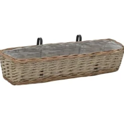 Online Balkonglåda 2 st korg med PE-foder 80 cm Krukor & Växtbehållare
