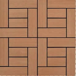 Best Balkongplattor Bruna WPC 30 x 30 cm 11 st Trädgårdsprydnader