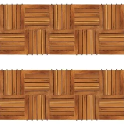Discount Balkongplattor med vertikal design 30 x 30 20 st - Golvbeläggning Trädgårdsprydnader