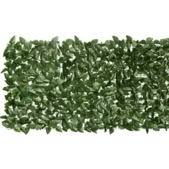 vidaXL Balkongskärm mörkgröna blad 200x75 cm