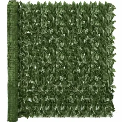 Clearance Balkongskärm mörkgröna blad 400x150 cm Valvbågar, Spaljéer, Bersåer & Pergolor