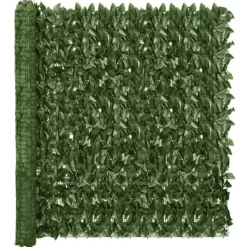 Balkongskärm mörkgröna blad 500x150 cm Valvbågar, Spaljéer, Bersåer & Pergolor