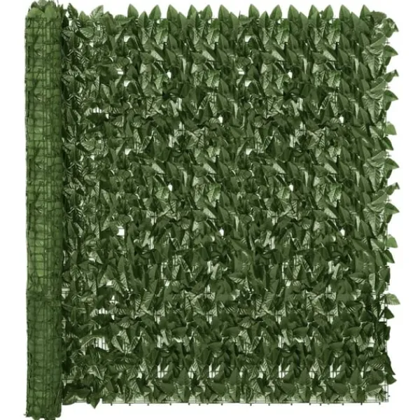 Balkongskärm mörkgröna blad 500x150 cm Valvbågar, Spaljéer, Bersåer & Pergolor