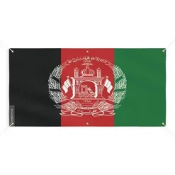 Hot Banner Flag of Afghanistan 6 öljetter 100x200cm i polyester Flaggor & Vindstrutar