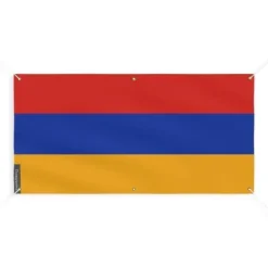 Banner Flag of Armenia 6 öljetter 130x260cm i polyester