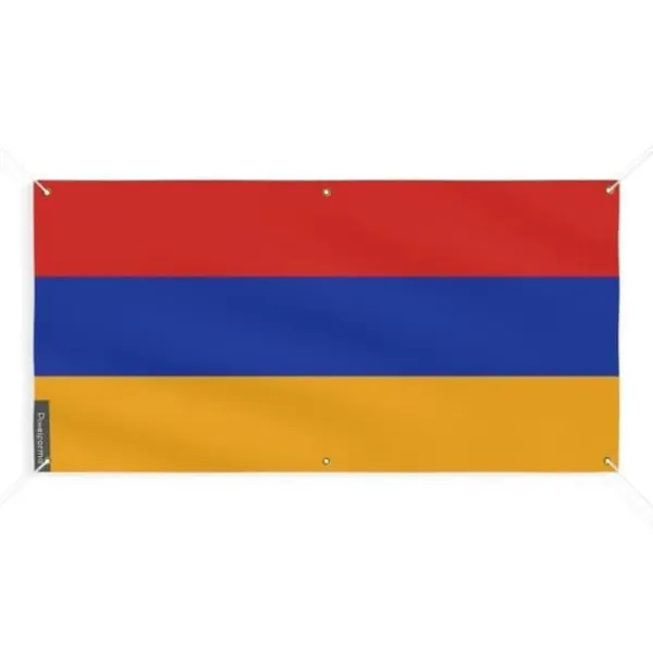 Sale Banner Flag of Armenia 6 öljetter 100x200cm i polyester Flaggor & Vindstrutar