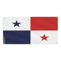 Hot Banner Flag of Panama 6 öljetter 50x100cm i polyester Flaggor & Vindstrutar
