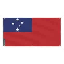 Discount Banner Flag of Samoa 6 öljetter 120x240cm i polyester Flaggor & Vindstrutar