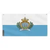 Online Banner Flag of San Marino 6 öljetter 50x100cm i polyester Flaggor & Vindstrutar