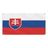 Banner Flag of Slovakia 6 öljetter 50x100cm i polyester