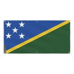 Online Banner Flag of Solomon Islands 6 öljetter 110x220cm i polyester Flaggor & Vindstrutar