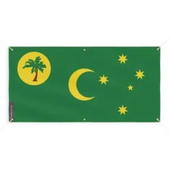 Hot Banner Flag of the Cocos Islands 6 öljetter 100x200cm i polyester Flaggor & Vindstrutar