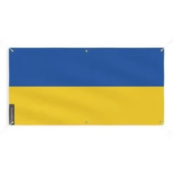 Banner Flag of Ukraine 6 öljetter 60x120cm i polyester