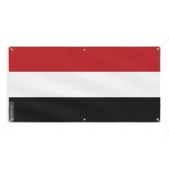 New Banner Flag of Yemen 6 öljetter 190x380cm i polyester Flaggor & Vindstrutar