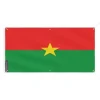 Banner Flagga för Burkina Faso 6 öljetter 110x220cm i polyester