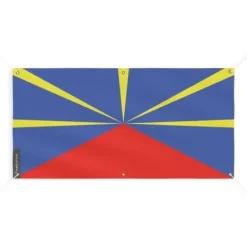 Outlet Bannern - La Réunion - 70x140 cm - Polyester - 6 ögon - Digitaltryck Flaggor & Vindstrutar