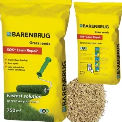 Hot BARENBRUG SOS Reparation av gräsmattor Regenerativt gräs 15 KG UNIVERSAL Fröer & Lökar