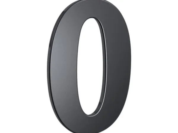 BASI HN 160, Dekorativ siffra, Stål, Antracit, 106 mm, 156 mm, 212 g