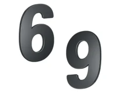 Online BASI HN 160, Dekorativ siffra, Stål, Antracit, 107 mm, 157 mm, 212 g Adresskyltar & Husnummer