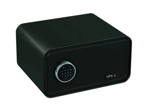 BASI mySafe 430, Fristående kassaskåp, Svart, Kod, Elektronisk, Vägg, Batteri, AA