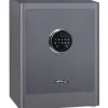 BASI mySafe Premium 450, Fristående kassaskåp, Grå, Kod, Elektronisk, Fingeravtrycksläsare, Vägg, 1 galler, Batteri