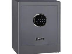 BASI mySafe Premium 350, Fristående kassaskåp, Grå, Elektronisk, Kod, Fingeravtrycksläsare, 1 galler, Batteri, AA
