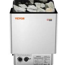 Bastuaggregat, 8kW elektrisk bastuugn, 41,2x27,4x57 cm, rostfritt stål