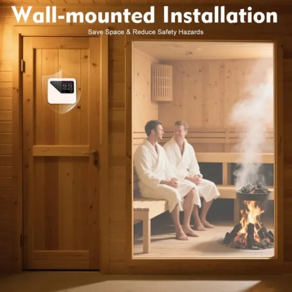 Best Bastuaggregat styrenhet - Extern kontrollpanel - Väggmonterad - 220–240 V - För 3–9 kW - 40–105 °C - Ljusstyrning 60 W - Digital Bastu