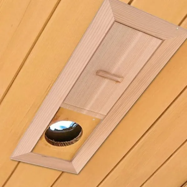 New Bastuluftsugn trä rektangulär grill ventilationsutrustning luktfri lämplig för bastu och ångbad justerbar luftspalt slät yta burk Bastu