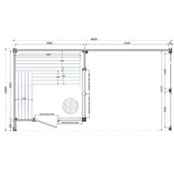 Outlet Bastustuga Saunasell Patio S Plus Bastu