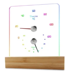 Discount Bastutermometer Hygrometer med RGB-ljus Bastu