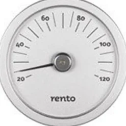 Bastutermometer RENTO Aluminium Silver