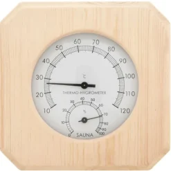 Bastutillbehör - Living 2-i-1 Bastutermometer & hygrometer sandur set massiv furu