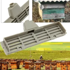 Bee Gate Guard Anti-escape Device Plast Bikupa Biodlingsutrustning Grå