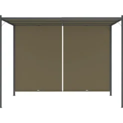 Bersåer, spaljéer & pergolor - Living Pergola med infällbart tak 3x3 m taupe 180 g/m²