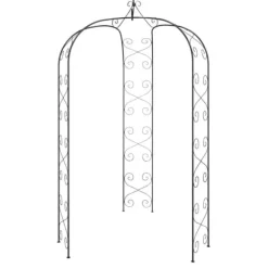 Outlet Bersåer, spaljéer & pergolor - Living Rosenbåge svart Ø180x255 cm stål Valvbågar, Spaljéer, Bersåer & Pergolor