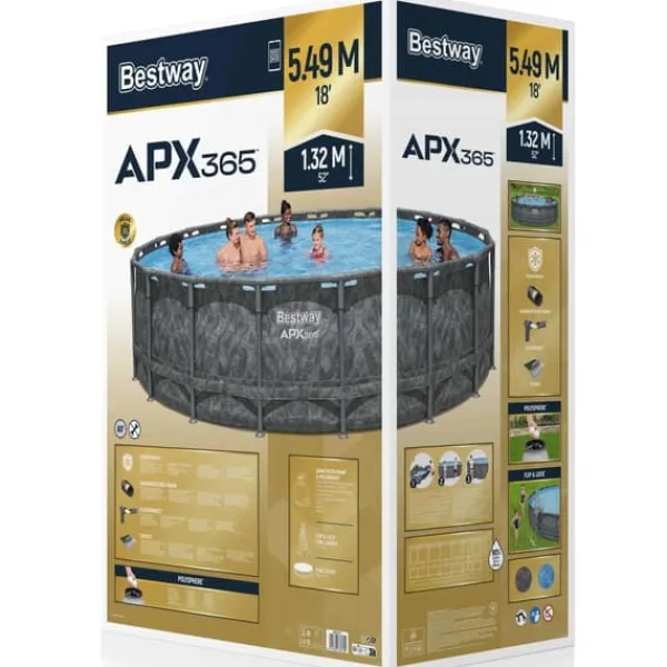 APX 365 Round Pool Set 5,49m x 1,32m Pooler