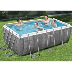 Pool Power Steel rektangulär 412x201x122 cm Pooler
