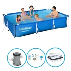 Hot Pool Steel Pro - Inklusive tillbehör - 300x201x66 cm Pooler