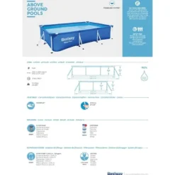 Hot Pool Steel Pro - Inklusive tillbehör - 300x201x66 cm Pooler