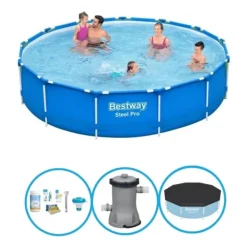 Best Pool Steel Pro - Poolpaket - 396x84 cm Pooler