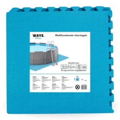 Rectangular Steel Pro Swimming Pool - 300 x 201 x 66 cm - Blå - Inklusive Tillbehör - CB12 Pooler