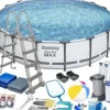 Clearance Steel Pro 56462, 23062 L, Inramad pool, Stege, Blå, 85,6 kg Pooler