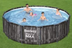New Steel Pro MAX Frame Pool 427 x 107cm m/pump, stege - Ny modell! Pooler