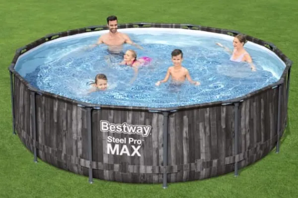New Steel Pro MAX Frame Pool 427 x 107cm m/pump, stege - Ny modell! Pooler