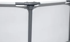 Viking Choice Bestway Steel Pro Max 549x122 cm Rund poolset över mark med pump, stege och lock - Arktisk grå